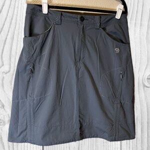 Mountain Hardwear Slate Gray Outdoor hiking active skirt size 10